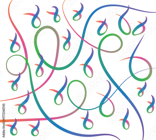 Playful Pastel Confetti Swirls on Transparent Backdrop Vector Illustration for Graphic Design, Ideal for Celebrations and Decorative Overlays