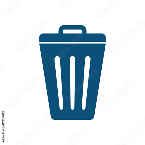 Trash can logo template