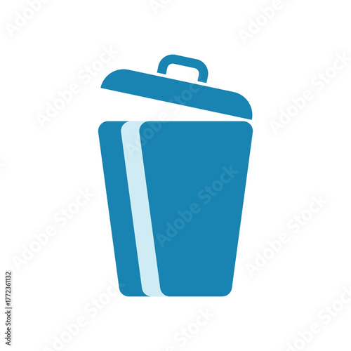 Trash can logo template