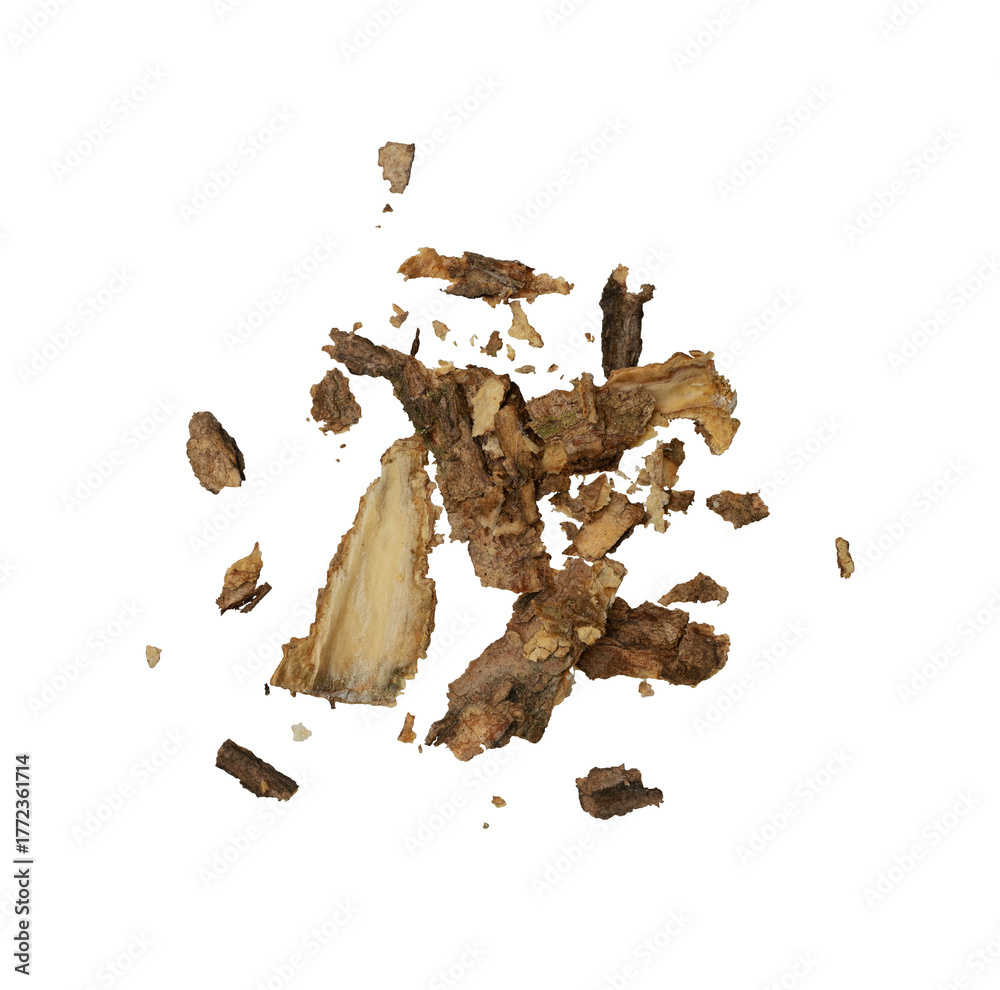 Fototapeta premium wood crumbs particle isolated