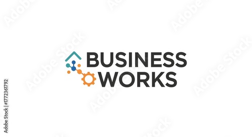 Logo to use in Business, Business works, distribution, sales, finance, production, and human resources, marketing, for presentation. 