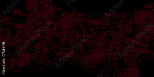 Shadow red horror scary background. Old wall texture cement black red background. Abstract dark red watercolor picture
