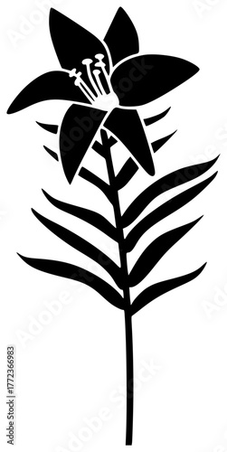 saint illustration flower silhouette lily logo religion icon catholic outline christian christianity jesus holy christ religious symbol faith god shape blessing vector graphic background