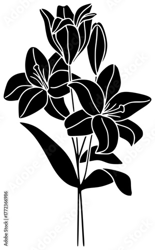 saint illustration flower silhouette lily logo religion icon catholic outline christian christianity jesus holy christ religious symbol faith god shape blessing vector graphic background