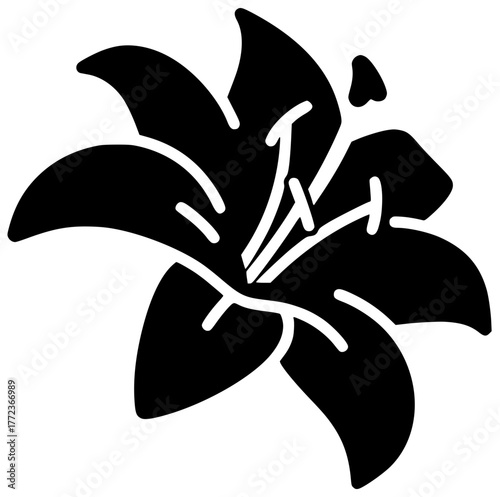 saint illustration flower silhouette lily logo religion icon catholic outline christian christianity jesus holy christ religious symbol faith god shape blessing vector graphic background