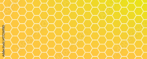 Texture geometric honeycomb pattern. Abstract yellow Hexagon seamless pattern on background. with copy space. Simple elements of design for creation of more difficult ideas.