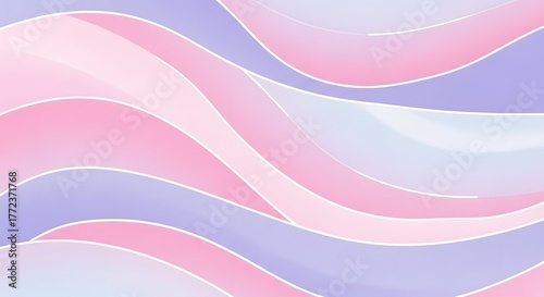 Soft pastel waves flowing seamlessly in a gentle abstract pattern