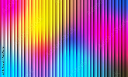 Abstract gradient blue and green light lines background