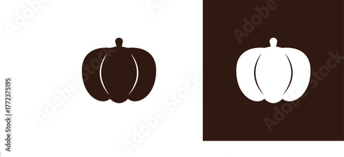 pumpkin silhouette vector