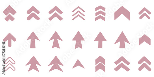 Free Download Set swipe up arrows icons. Different black arrows sign upwards. Scroll or swipe up. Graphic vector elements for web, applications, infographic, social media. Collection of swipe up icons arrows - GFXLoad