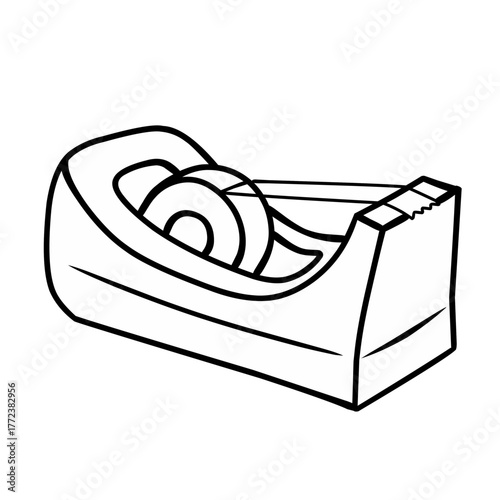 Line illustration of a tape dispenser