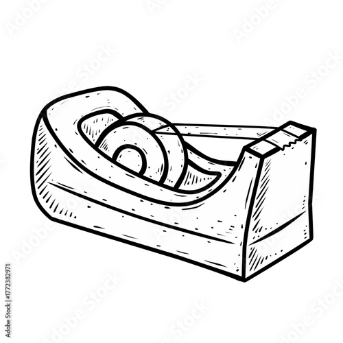 illustration of a tape dispenser