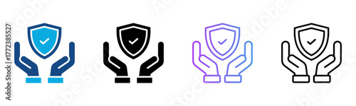 Safeness Icon Multiple Style Vector Illustration
