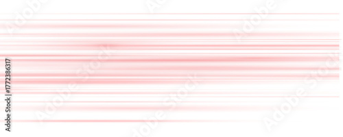 Bright red line with glowing blur moves at high speed. Vector motion illustration fits for futuristic tech or digital projects. Abstract road light effect PNG.