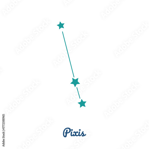 Pyxis constellation, compass, 88 constellation