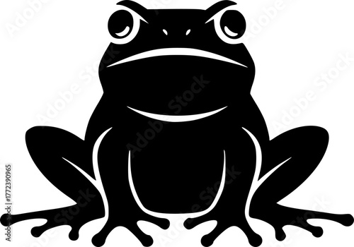 Frog - Minimalist and Flat Logo - Vector illustration
