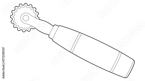Vektor illustration of a beekeeper's tool, the hive tool, isolated on a white background. Ideal for beekeeping, gardening, and agricultural designs.