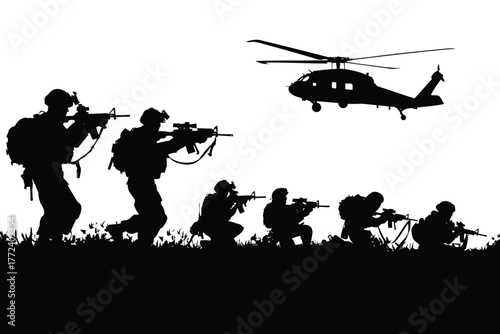 Army silhouette vector and soldier silhouette, army background, military troops, combat clipart, infantry, army emblem, army badge, soldier icon, military vector design, army illustration, army logo