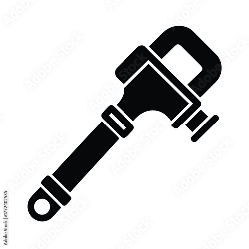 Flat Vector Icon of Pipe Bender