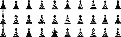 A collection of black chess pawns in various styles and configurations showing different angles and patterns perfect for game strategy concepts vector