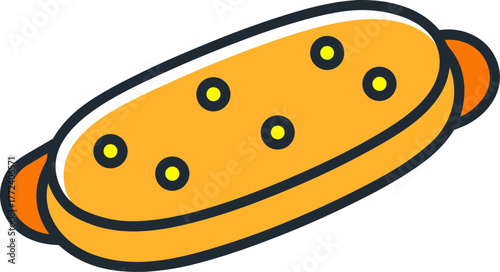 Sausage Biscuit Breakfast Sandwich Vector