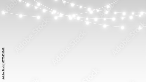 Garland png festive holiday lights background.
