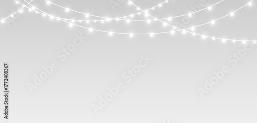 Garland png glowing festive string of lights.
