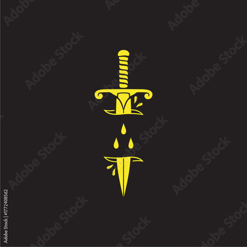 sharp dagger illustration