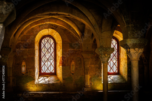 Inside abbey