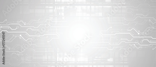 Abstract circuit technology style concept particles background