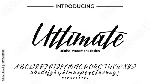 Ultimate - Elegant Script Font for Smooth Handwritten Design and Creative Typography