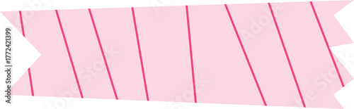 Soft pink washi tape featuring a simple diagonal stripe design, great for journaling, crafting, and digital scrapbooking.