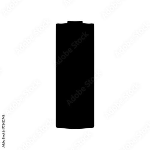 black plastic bottle