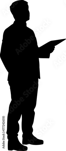 Design of teacher man draw