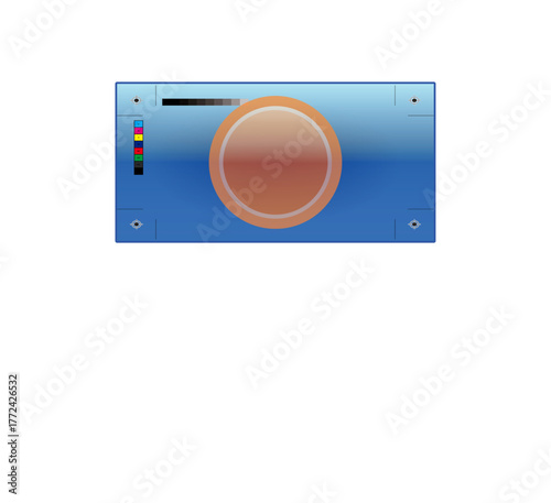 power button on white background