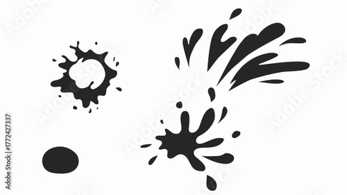 ink blots vector
