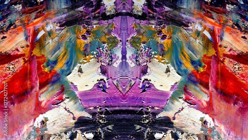 Abstract art background . Hand painting artwork on canvas .