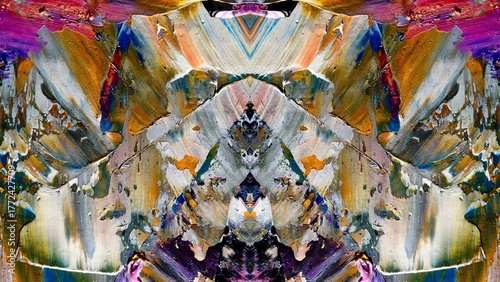 Abstract art background . Hand painting artwork on canvas .