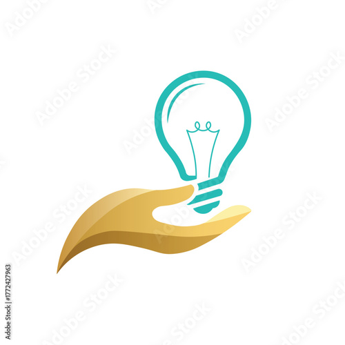 Finger pointing to a light bulb, signifying a brilliant idea
