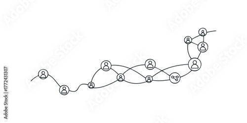 Connected Human Network Graphic