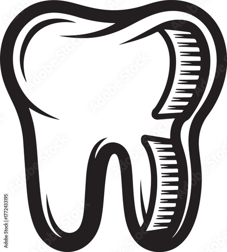 Tooth Dental Care Hygiene Healthy Enamel Anatomy Dentistry Illustration