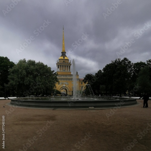 Beautiful Building ind the Center of Saint Petersburg