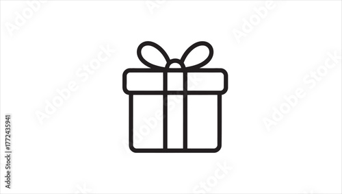 Elegant gift box with a shiny golden ribbon and bow perfect for celebrations and special occasions