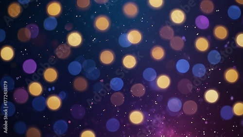 abstract background with bokeh lights