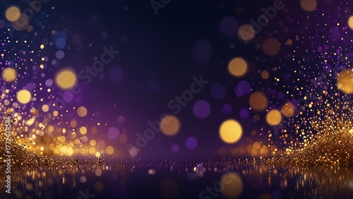 abstract background with bokeh lights