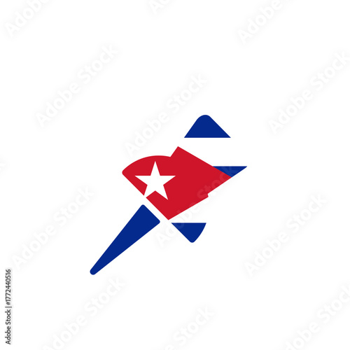 Cuba Map Pin In Icon