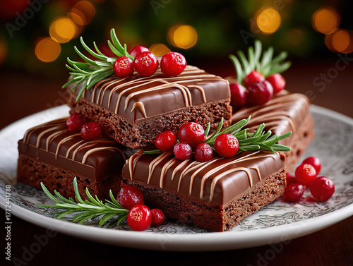 a bar of Christmas chocolate