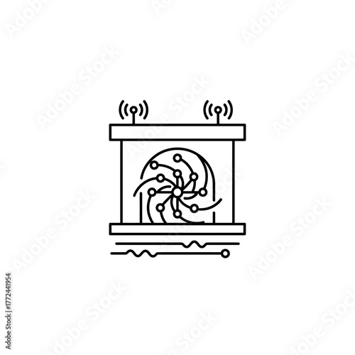 Machine with rotating node system