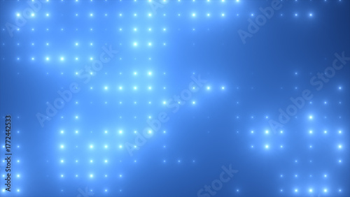 Wallpaper Mural Abstract glowing blue disco light wall background with sparkling illuminated grid pattern Torontodigital.ca