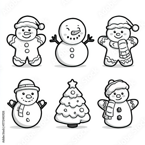 Easy Outlines of Christmas ...